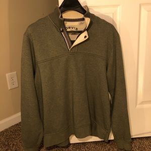 Orvis sweater! Olive green